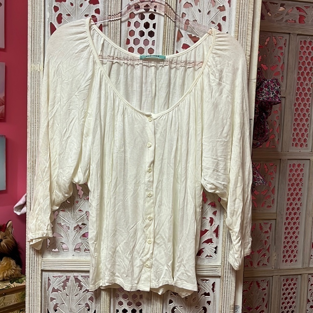 Pleione Button Down Top